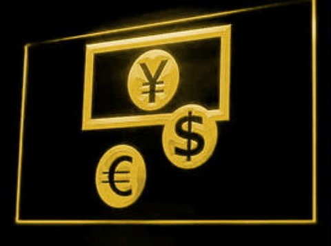 Money Exchange ATM Currency Cashier LED Neon Sign